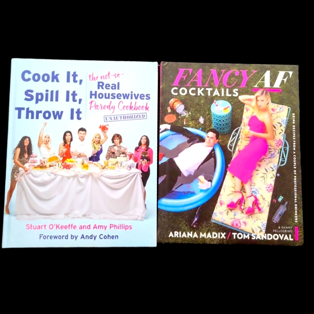 Bravo Book Bundle - Real Housewives Cookbook and Vanderpump Rules Cocktail book